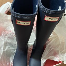 Hunters Original Nebula Tall Rain Boot navy blue