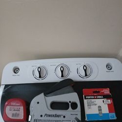 Staple Gun, With Staples And Measuring Tap