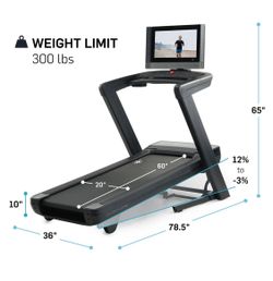 NordicTrack Commercial 2450 Treadmill with 24" Pivoting Touchscreen - Black