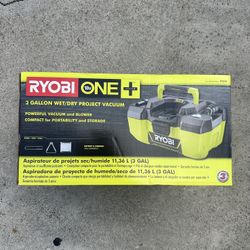 RYOBI ONE+ 18V 3 Gal. Project Wet/Dry Vacuum with Accessory Storage (Tool Only)