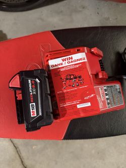 Milwaukee M18 5amp battery and charger