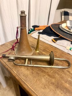 Lot of trumpet brass pieces