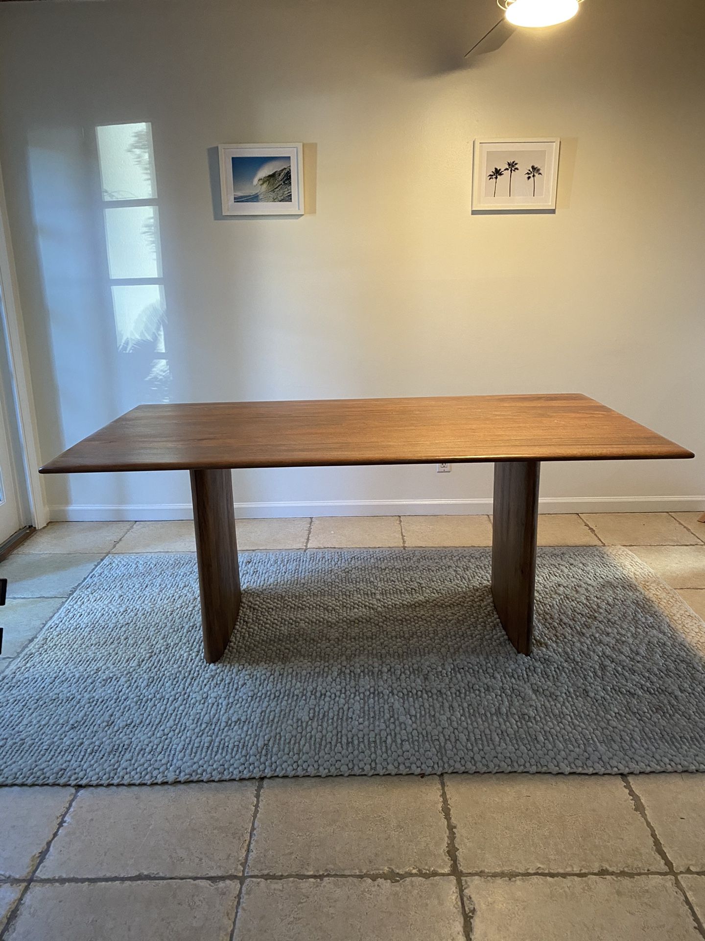 West Elm Anton Solid Wood Dining Table - Burnt Wax for Sale in Santa