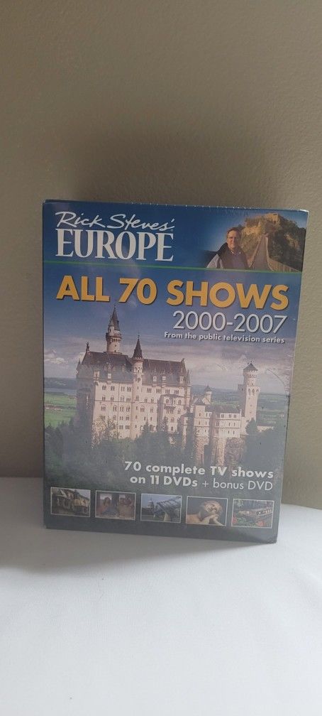 New Rick Steve’s’ Europe The Complete Collection 2000-2016 DVD set Travel Boxed
