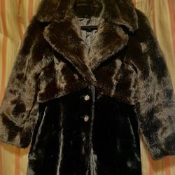 Women’s Vintage Black And Brown Faux Fur Cost