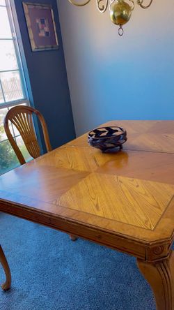 3 Pc Antique Real Wood Dining Set—in Time For Thanksgiving