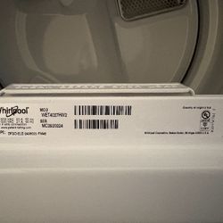 Stacking Washer/Dryer Whirlpool