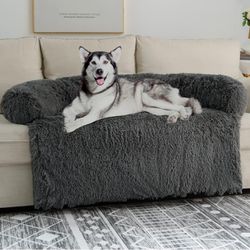 50"x39"x8", Dark Grey Dog Couch Bed Pet Protector 