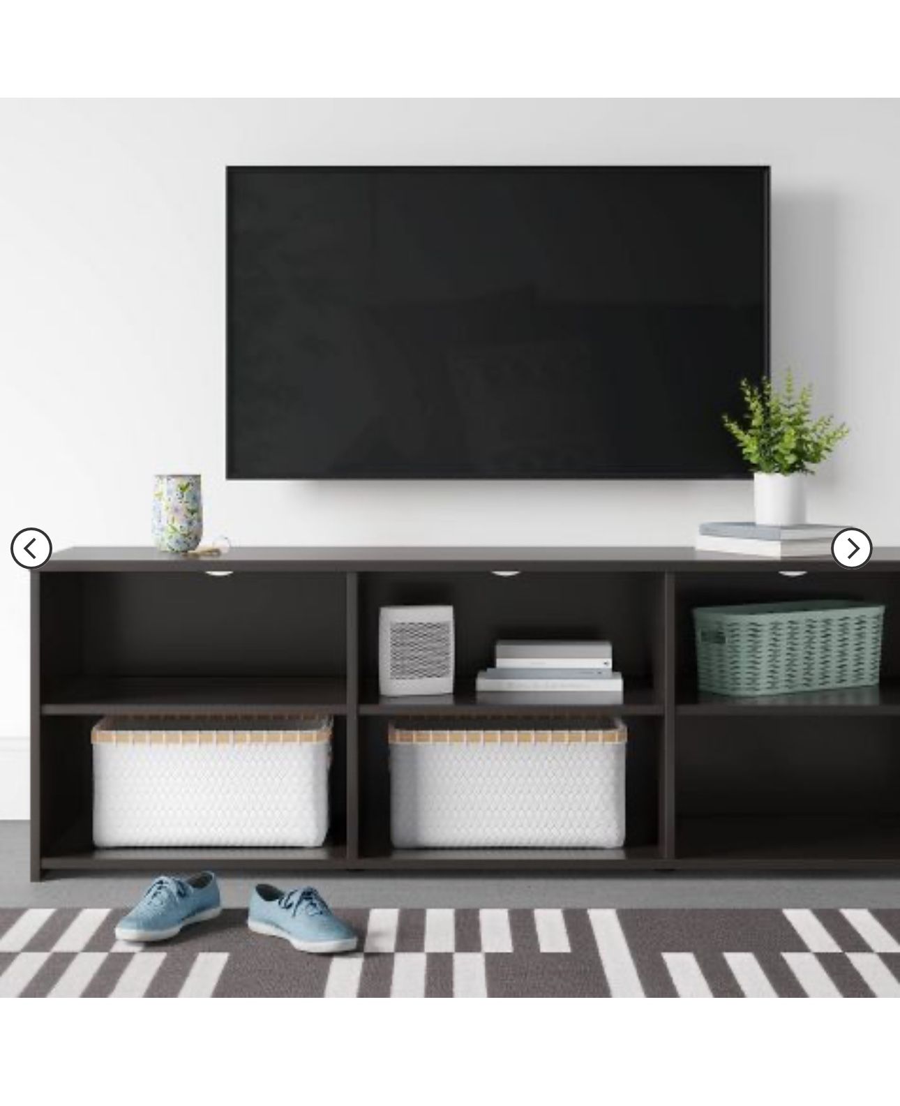 Storage TV Stand for TVs up to 70" Black - Room Essentials™