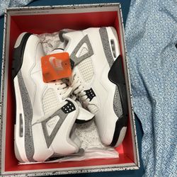 White Cement 4s Size 12