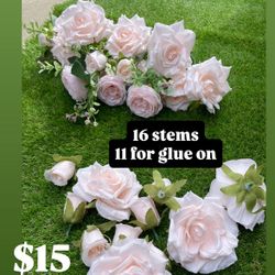 Roses & Peony Pink Flowers Artificial 