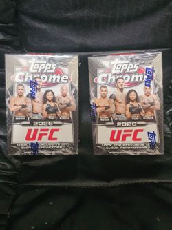 2026 Topps Chrome UFC Blaster Box! 2 Box Lot! New Factory Sealed!