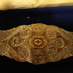 Western  SILVER Belt Buckle