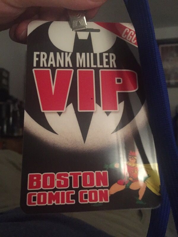 VIP for comicon Saturday