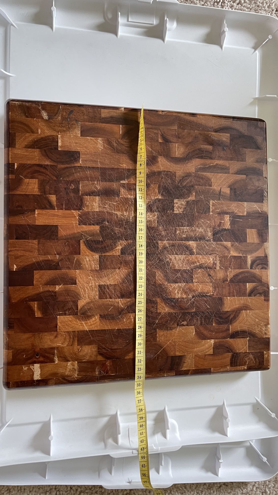 architect gripper Wood Cutting Board  Size:13” ✖️13”✖️1”