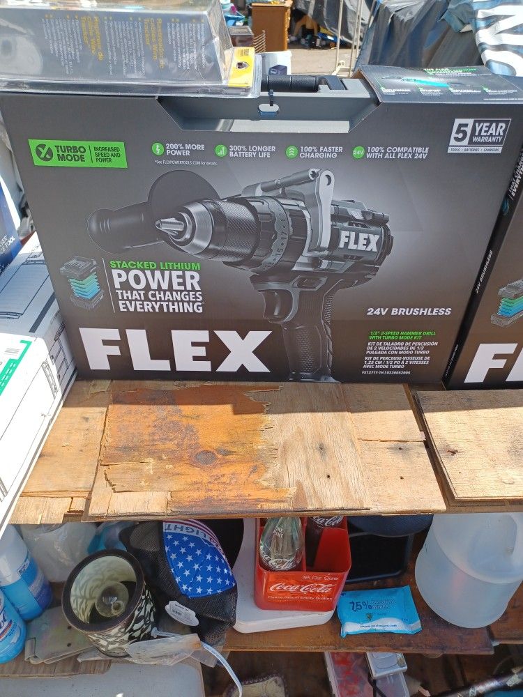 Flex Stack Lithium Half Inch 2 Speed Hammer Drill With Turbo Mod Kit