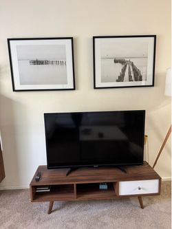 Mid Century TV Stand / Media Console – $40