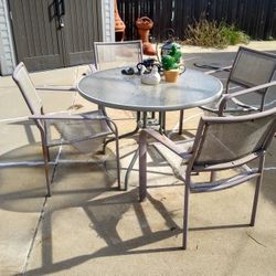 Glass Top Patio Table 