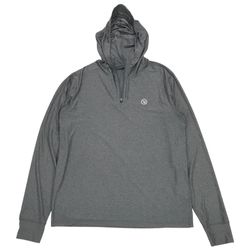 Vuori Uluwatu 24 Water Hoodie Large L Gray 1/4 Zip Sweatshirt Pullover V1038