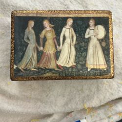 Florentine Handmade Wooden Box Gold Gilded