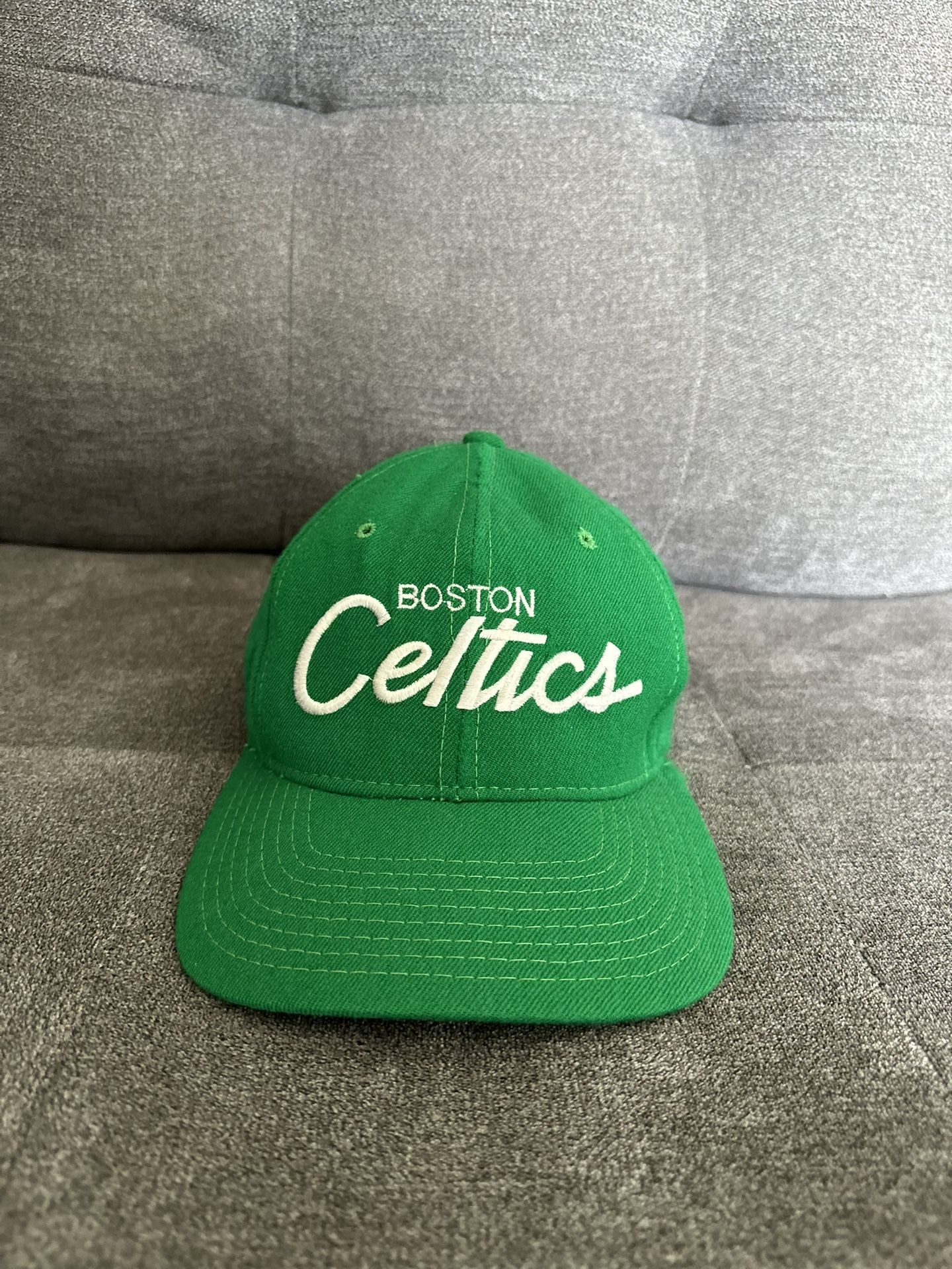 Boston Celtics Vintage Sports Specialties Wool Script Snapback