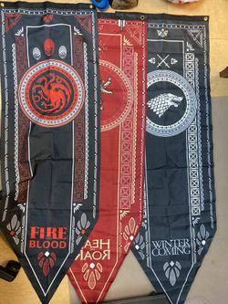 3 Game of Thrones Banners