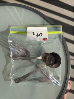 Silver plate serving utensils