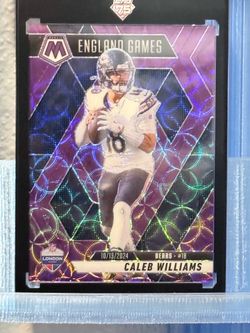 2025 Panini Mosaic Purple Scope England Games Caleb Williams Chicago Bears