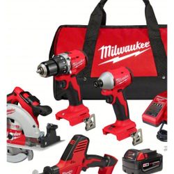Milwaukee M18 4 Tool Combo Kit Brand New In Box 