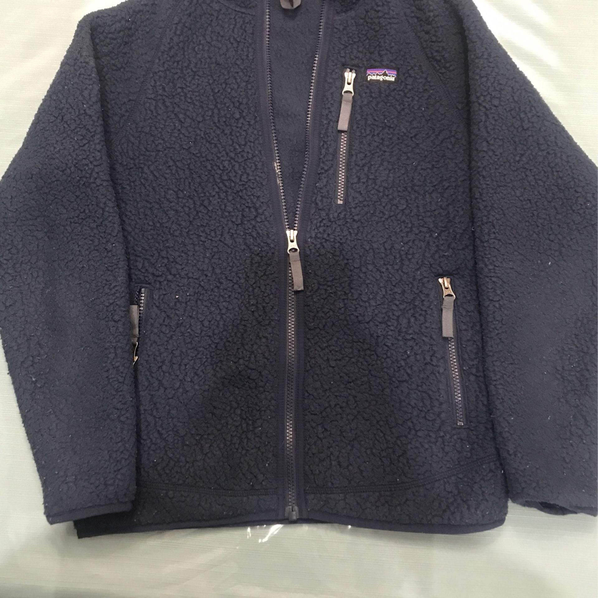 Patagonia Fleece Jacket Navy Blue Kids XL