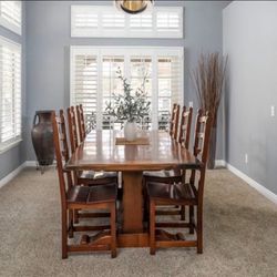 Wooden Table with chairs
