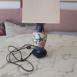 Vintage Porcelain Bedside Table Lamp 