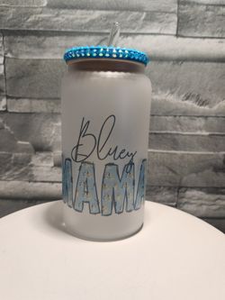Bluey Glass Cup