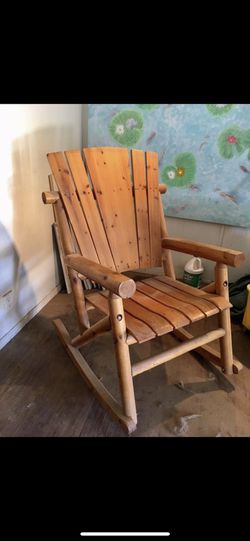 100% real wood rocking chair beautiful
