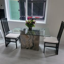 Table With Two Chairs 