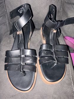Franco Sarto Black Gladiator Sandals