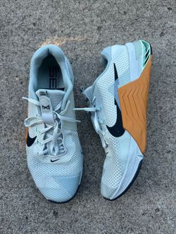 NIKE METCON 7 'LIGHT SILVER DESERT OCHRE' TRAINING SHOE SIZE 14