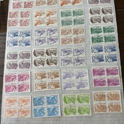 Nicaragua 1983-87 Blocks Of 4 Set Of 24 Agrarian Stamps 