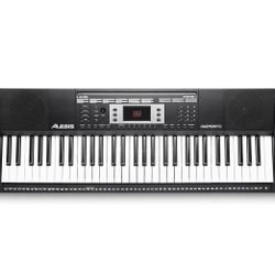 ALESIS Harmony 61 Keys Keyboard with Stand, 300 Sounds. In Excellent Condition! 