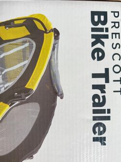 Schwinn Prescott Two Seat Bike Trailer - Yellow/black