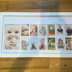 My First Year Photo frame - Baby Picture Frame 