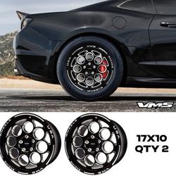 VMS Modulo Rear Drag Racing Rim Wheel 17x10 5X120 +44 ET For 10-22 Chevy Camaro