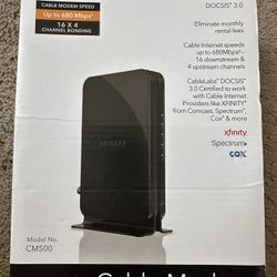 Netgear CM500 High Speed Cable Modem 