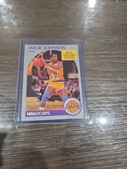 Magic Johnson NBA Hoops MVP Basketball Card