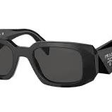 **Send Best Offer** Black Prada Sunglasses SPR 17W-F 51020 1AB-5SO 145 3N With Polarized Lenses 