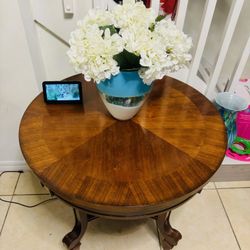 Small Wood Table 30”W x 27” H
