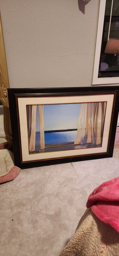 Framed Print Of Crystal Clear Ocean View In XL Frame