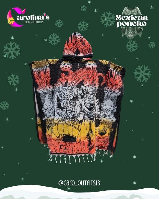 Gabanes, Mexican Ponchos, Goku, Lobos, Caballos, Jaguar