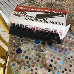 Trolling Motor Munt For Lowrance Triple Shot Transducer