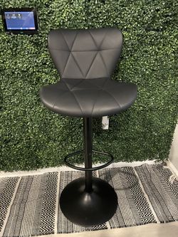 Modern Black Bar Stools Set Of 2
